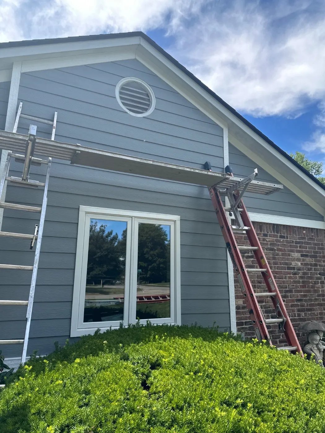 Fiber cement siding installed on a Hazel Dell home