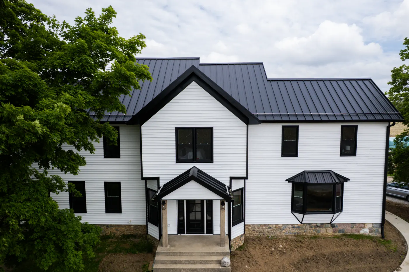 Fiber cement siding installed on a Hazel Dell home